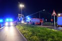 VU LKW umgestuerzt Feldkassel Industriestr Robert Boschstr P034